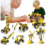 100PCS 8 in 1 Take Apart Car Toy Children Educational Engineering Construction Truck Toy Set Stem Screw Assemble Vehicle Set DIY Building Kit Toys for Kids Boys