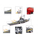 Woma Toys Manufacturers Battleship Model War Fleet Ship Battle Ships Model Educational Building Blocks Puzzle Game Toy DIY Children Toy